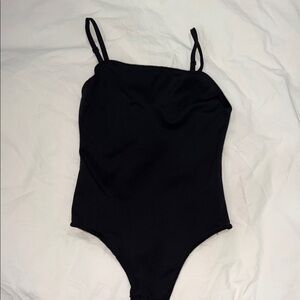 Zara Black Spaghetti Strap Bodysuit